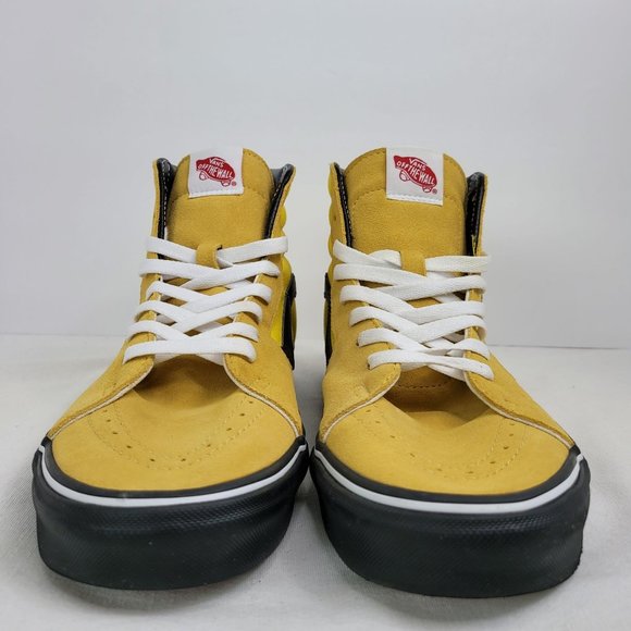 Vans SK8-HI Men's Cyber Yellow/Black Shoes US Size 12 - Picture 3 of 8